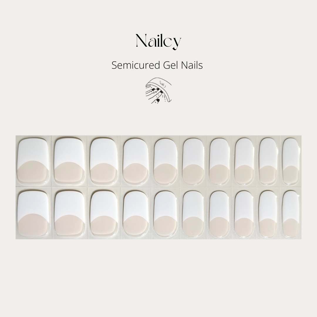 Uñas Gel Semicuradas French